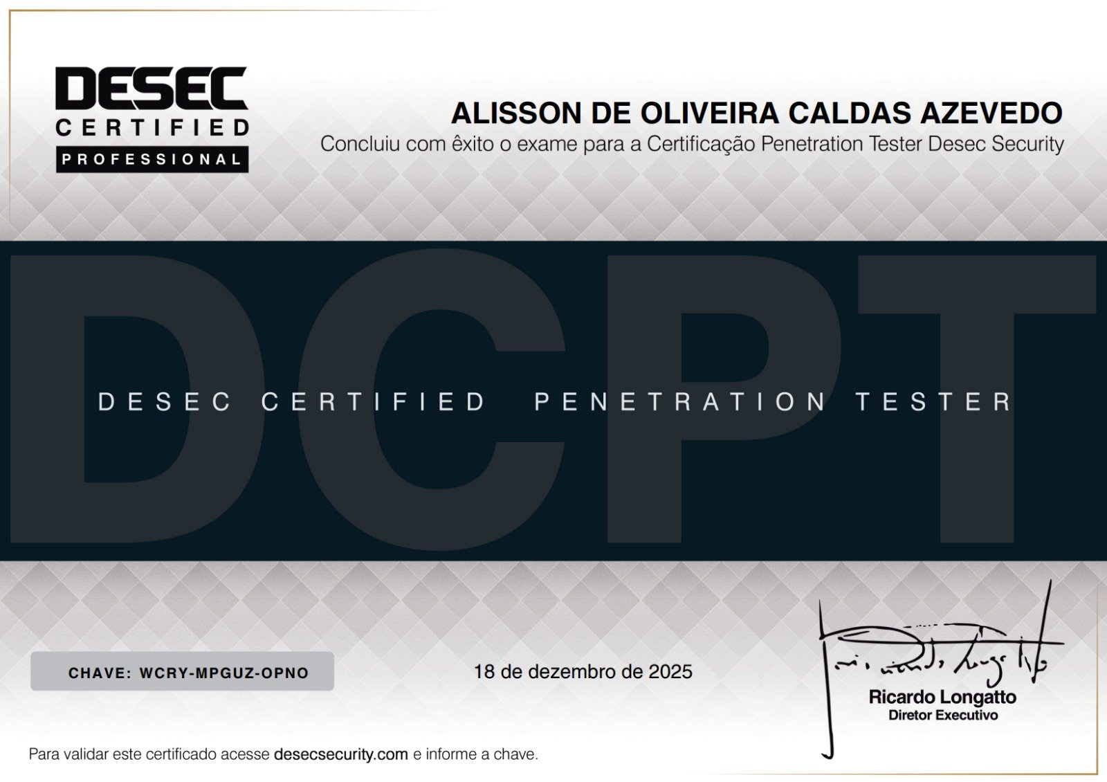 DCPT - Desec Certified Penetration Tester